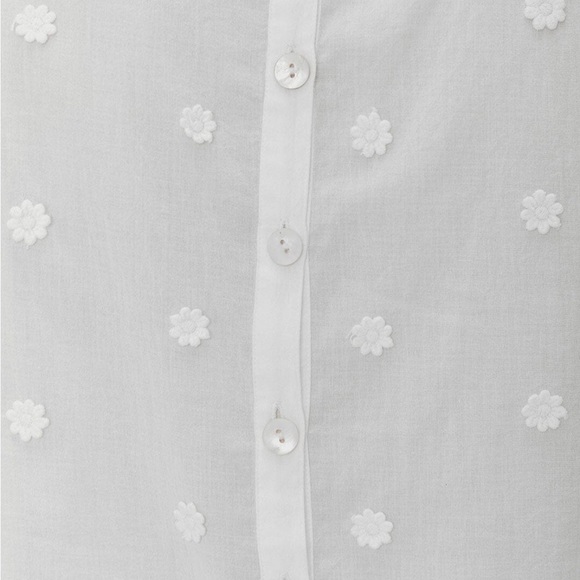 NWT Off-White 3d Flowers Cotton Blouse S - Picture 5 of 8